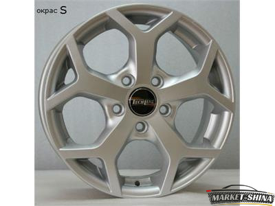 Tech Line 511 6 x 15 5*108 Et:52.5 Dia:63.4 Silver