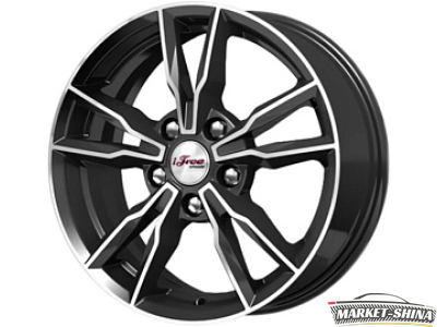 iFree Икигай (КС865) 6.5 x 16 5*108 Et:50 Dia:63.35 Блэк Джек