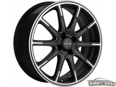 Khomen KHW1707 (Lada Vesta Cross) 6.5 x 17 4*100 Et:43 Dia:60.1 Black-FP