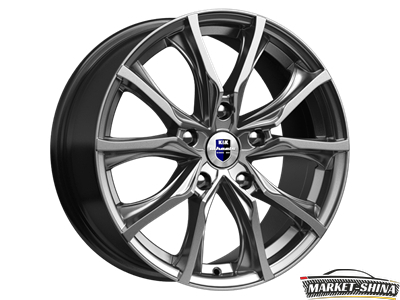 K&K Твист (КС697) 7.5 x 17 5*112 Et:37 Dia:66.6 Дарк платинум