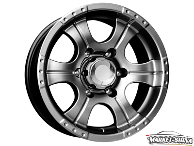 K&K Байконур 7 x 15 5*139.7 Et:-5 Dia:108.6 дарк платинум