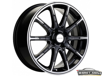 Khomen KHW1707 (Lada X-Ray) 6.5 x 17 4*100 Et:41 Dia:60.1 Black-FP matt