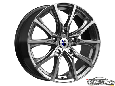 K&K Твист (КС697) 7.5 x 17 5*120 Et:43 Dia:72.6 Дарк платинум