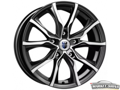 K&K Твист (КС697М) 7.5 x 17 5*108 Et:32 Dia:67.1 Дарк платинум