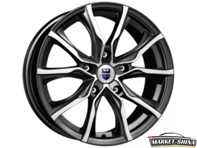 K&K Твист (КС697М) 7.5 x 17 5*108 Et:47 Dia:60.1 Дарк платинум