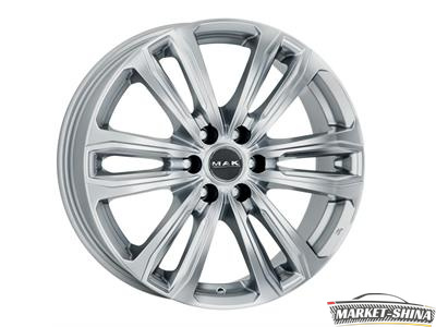 MAK Safari 7.5 x 17 6*114.3 Et:45 Dia:66.1 Silver