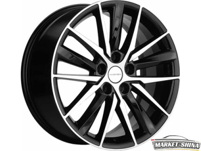 Khomen KHW1807 (Tugella/Jaguar XF/F-Pace) 8 x 18 5*108 Et:46 Dia:63.4 Black-FP