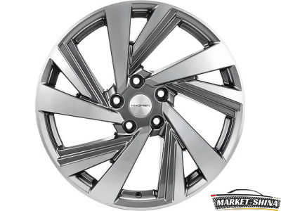 Khomen Wheels KHW1801 (Teana/X-trail) 7.5 x 18 5*114.3 Et:45 Dia:66.1 Black-FP