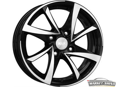 K&K Игуана 6.5 x 16 5*100 Et:38 Dia:67.1 алмаз черный