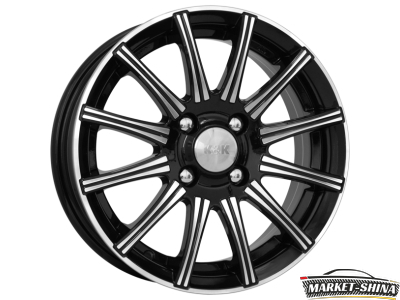 K&K Акцент (КС562) 7 x 17 4*100 Et:38 Dia:67.1 Алмаз черный