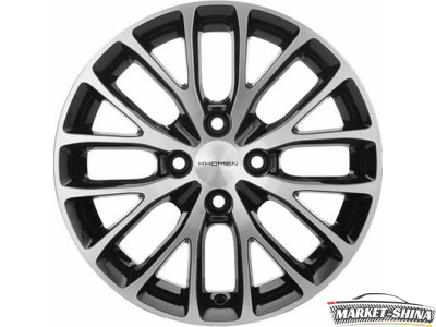 Khomen KHW1507 (Rapid/Fabia) 6 x 15 5*100 Et:38 Dia:57.1 Black-FP